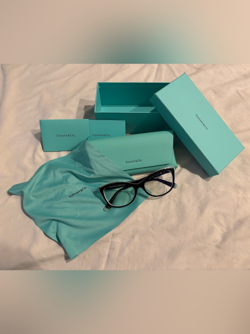 Tiffany & Co. Eyeglasses Frames Only TF 2192 8287 52-16-140 Tortoise Teal Italy